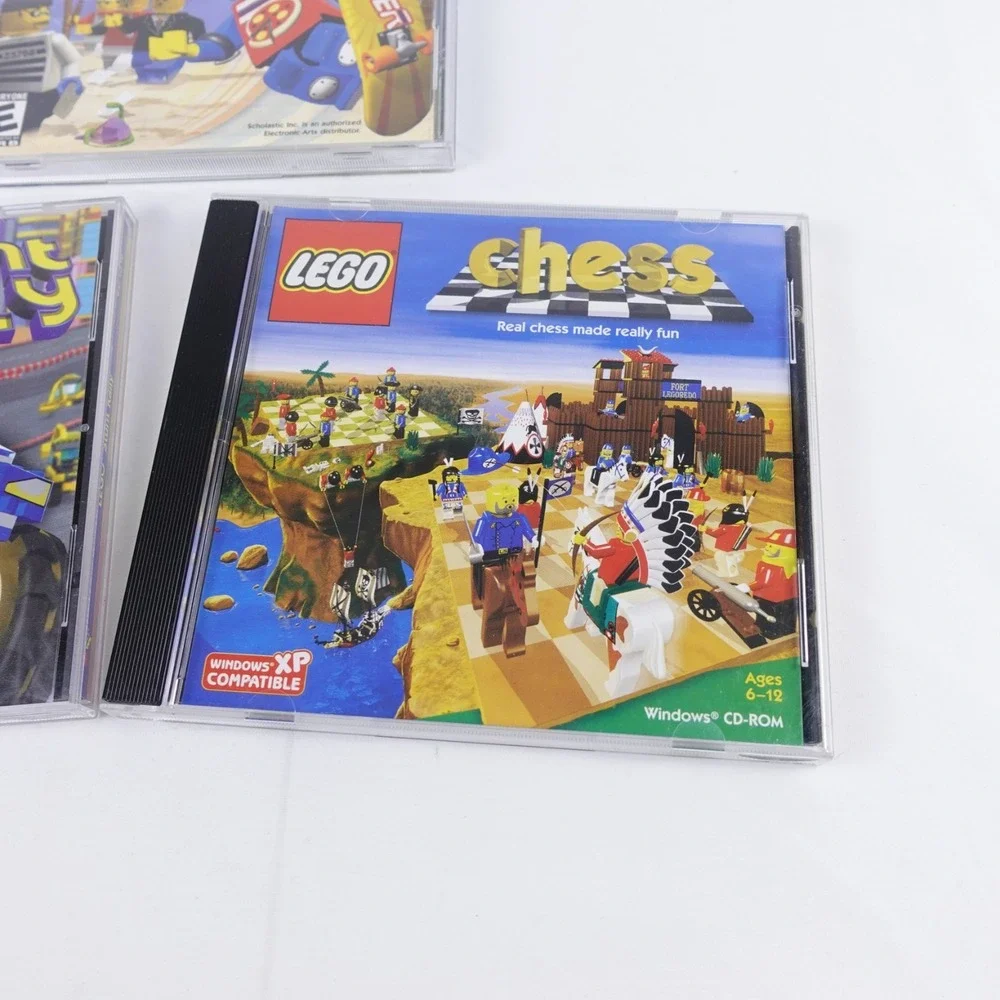 LEGO PC (CD-ROM) 3 Game Lot: LEGO Island 2, LEGO Stunt Rally, And LEGO Chess